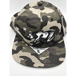 Cali Bear Black Eagle Camo‎ SnapBack Cap NWT